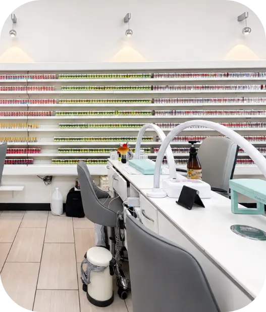 Kim Nails manicure stations and polish collection